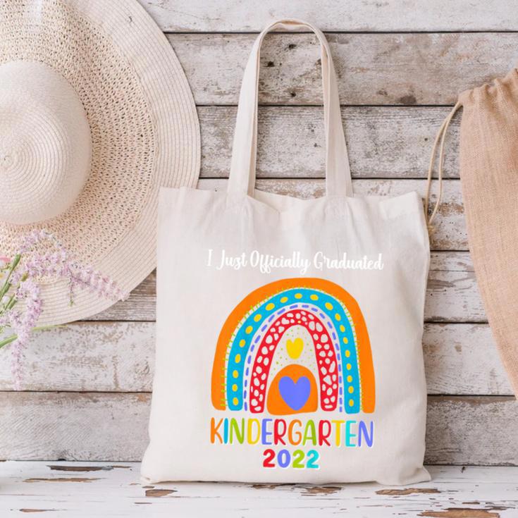 Kids I Officially Graduated Kindergarten Graduation Class Of 2022 Canvas Tote Bag