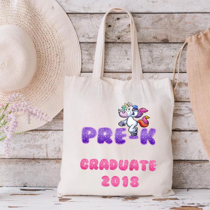 Kids Kids Pre-K PreSchool Unicorn GraduationShirt Canvas Tote Bag