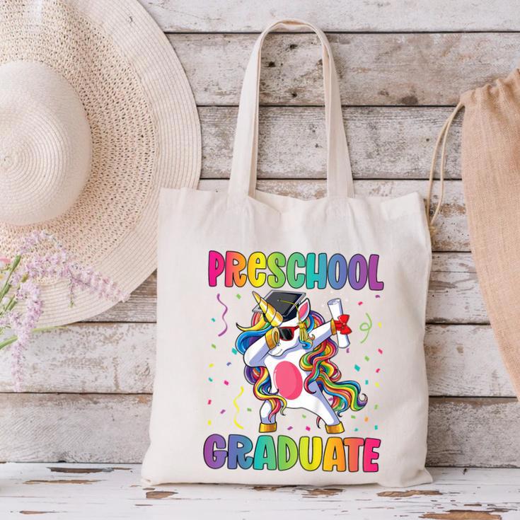 Kids Preschool Graduation Dab Unicorn Preschool Graduate Canvas Tote Bag