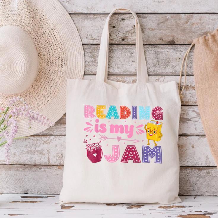 Kids Reading Book Lover Reading Is My Jam Canvas Tote Bag Kids Reading Book Lover Reading Is My Jam Canvas Tote Bag