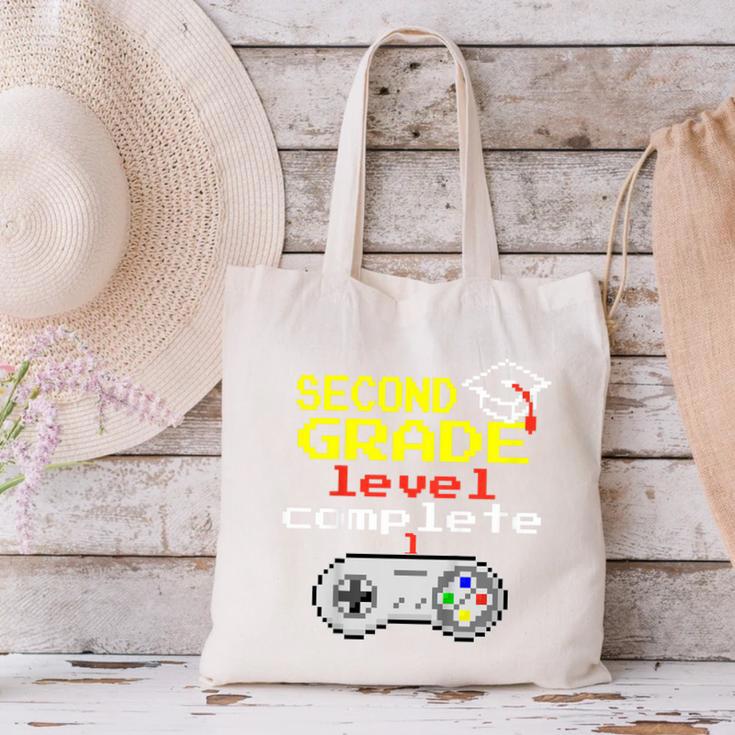 Kids Second Grade Graduation Video Game Shirt Canvas Tote Bag