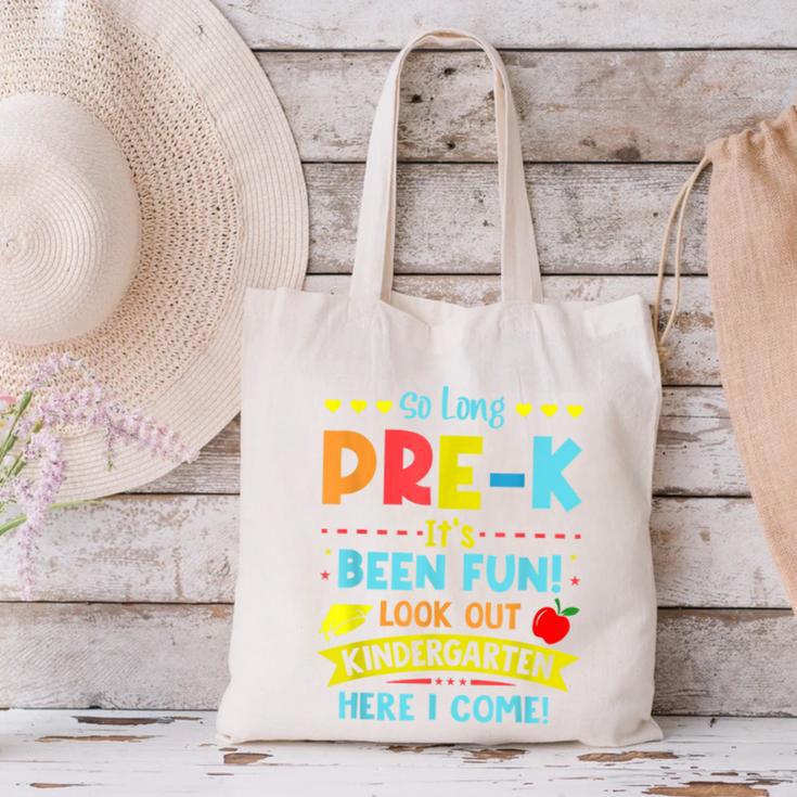 Kids So Long PRE-K It's Been Fun Graduation Canvas Tote Bag