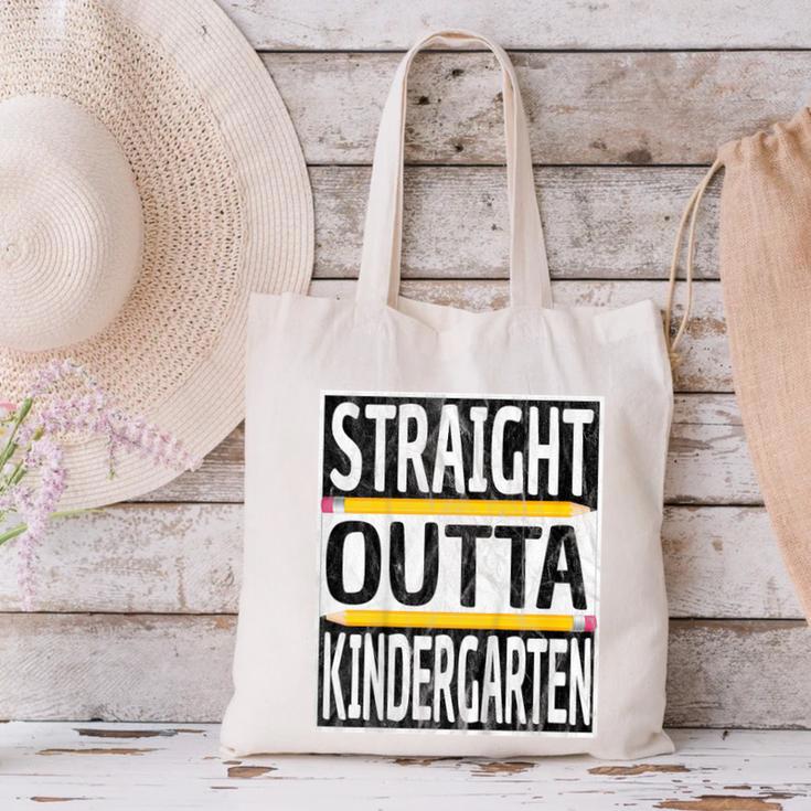 Kids Straight Outta Kindergarten Graduation Canvas Tote Bag