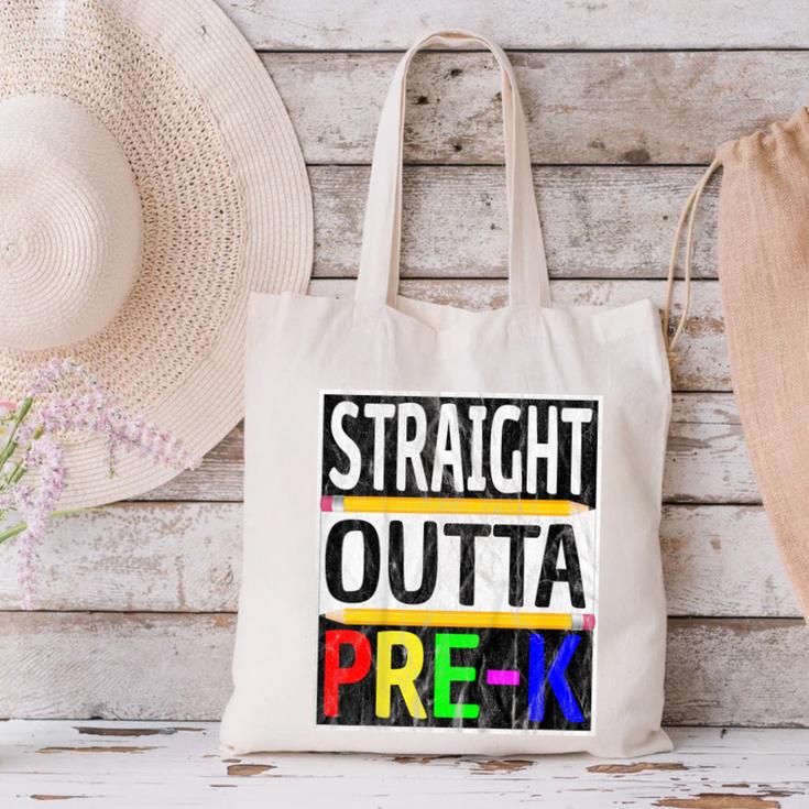 Kids Straight Outta Pre-K Graduation Canvas Tote Bag