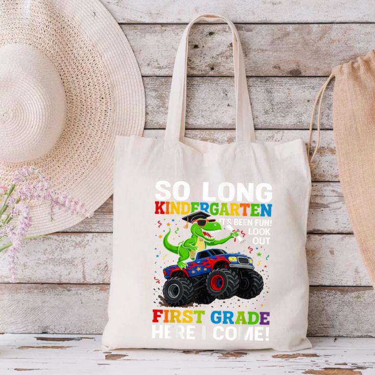 Kindergarten Graduate 2025 Kindergarten Graduation Dino Trex Canvas Tote Bag