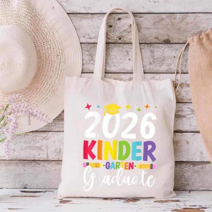Kindergarten Graduate 2026 Preschool Graduation Kid Boy Girl Canvas Tote Bag