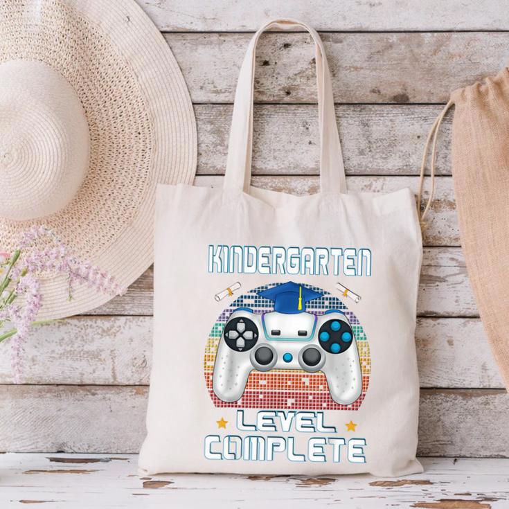 Kindergarten Graduation Level Complete Gamer 2024 Gaming Boy Canvas Tote Bag