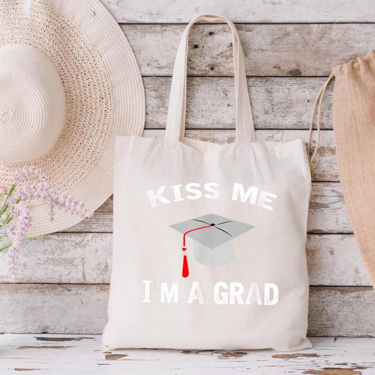 Kiss Me I'm A Grad Graduation T-Shirt Canvas Tote Bag