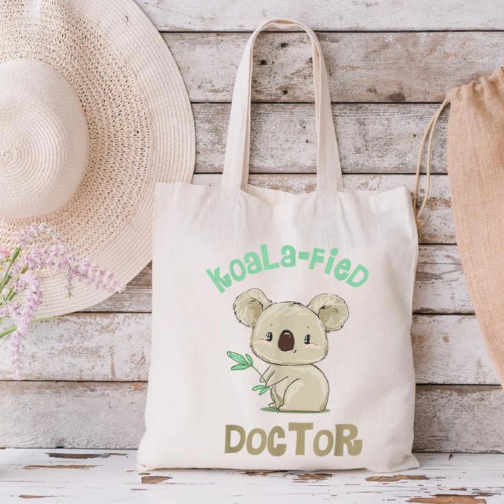 Koala Doctor Shirt Med Student Graduation Idea Canvas Tote Bag