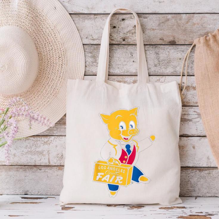 LA Fair Los Angeles County Vintage Nostalgia Canvas Tote Bag