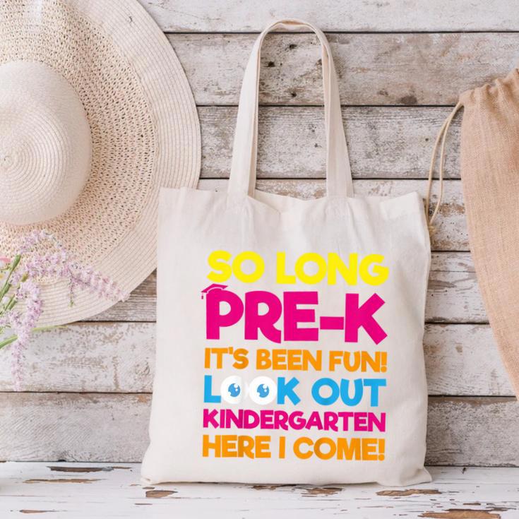 Last Day Pre-K Kindergarten Here I Come Graduation T-Shirt Canvas Tote Bag