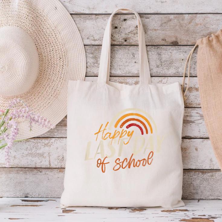 Last Day Of School Shirt For Teacher Kids Student Graduation Canvas Tote Bag