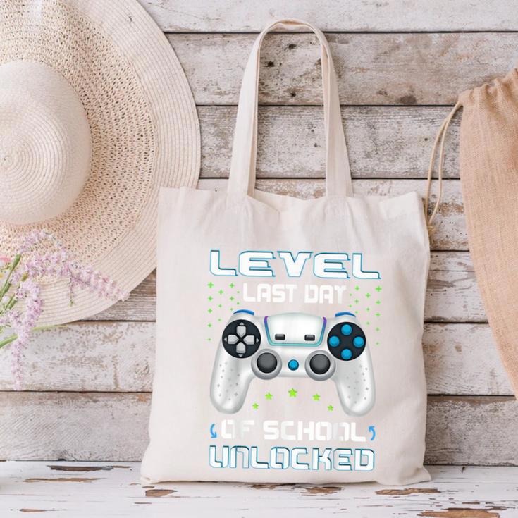 Last Days Of School Graduation Kindergarten Gamer Boys Kids Canvas Tote Bag