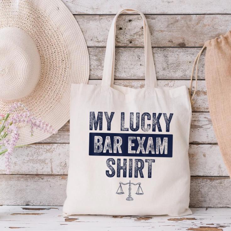Law School Graduation Him Her Lucky Bar Exam Canvas Tote Bag
