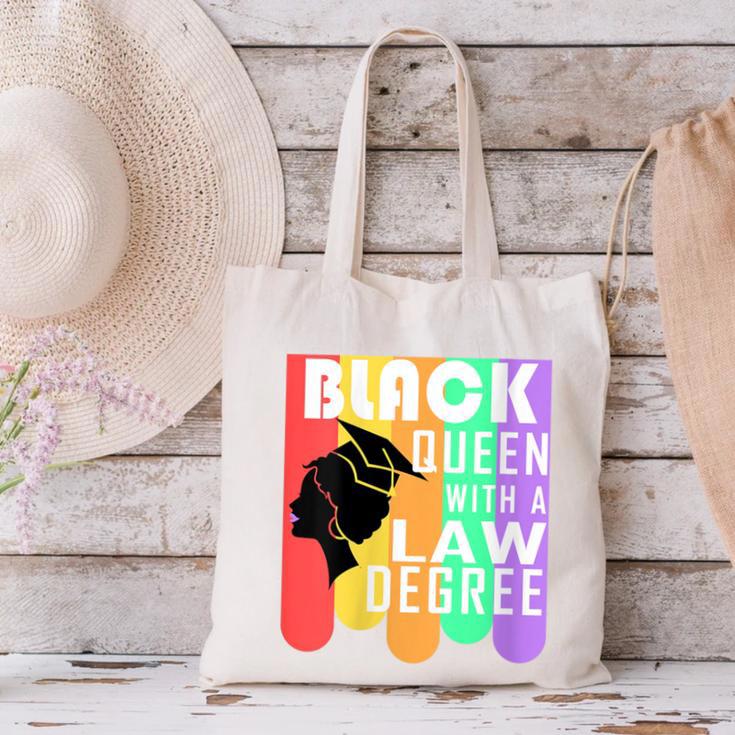 Law School Graduation Queen New Lawyer Attorney Grad Canvas Tote Bag