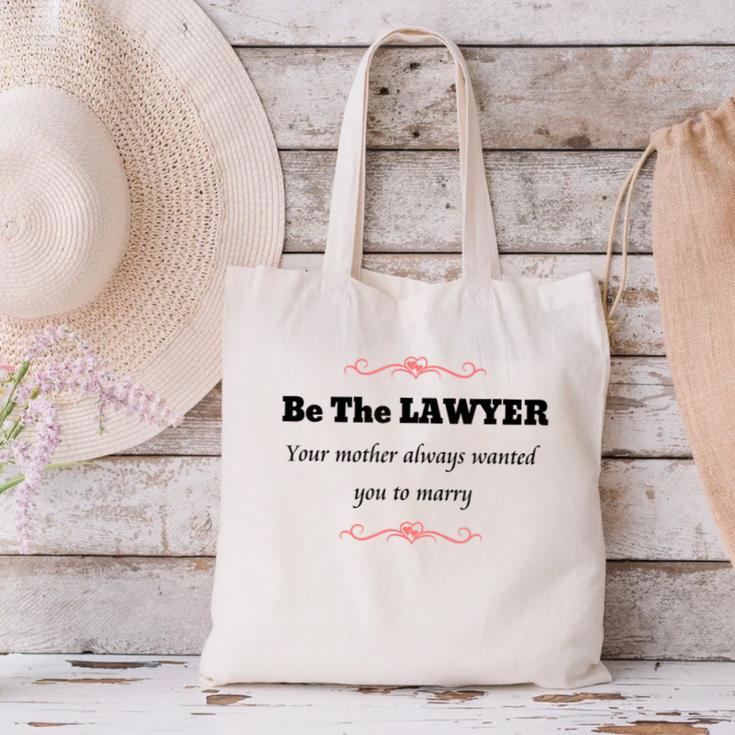 Lawyer Law School GraduationShirt Female Graduate Canvas Tote Bag