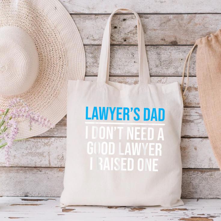 Lawyer's Dad Father Law School Graduation Canvas Tote Bag