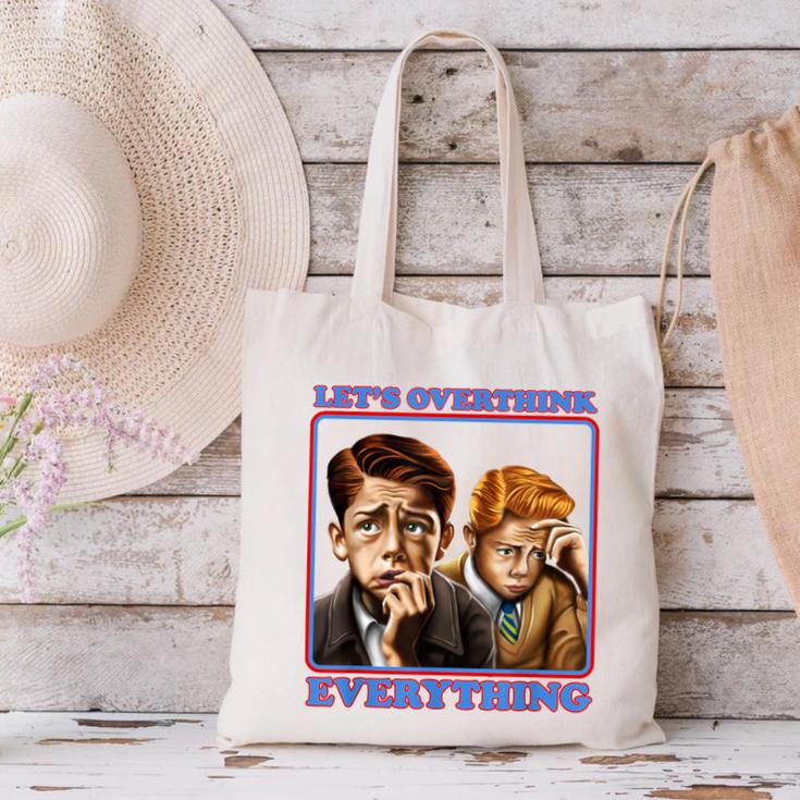 Let's Overthink Everything Shirt Antisocial Introvert Canvas Tote Bag Let's Overthink Everything Shirt Antisocial Introvert Canvas Tote Bag