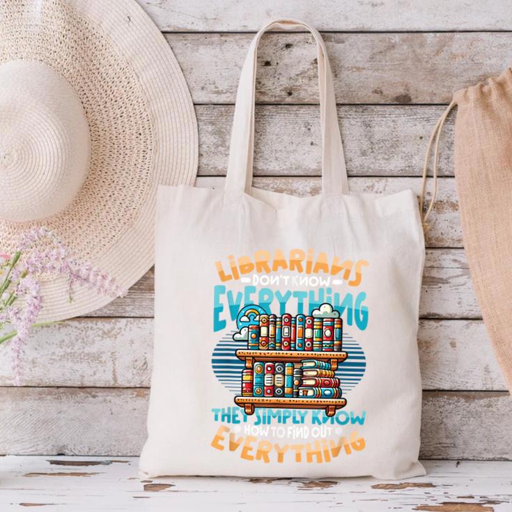 Librarian Book Lover Library Librarian Canvas Tote Bag