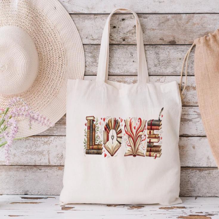 Librarian Reader Books Valentine Teacher Valentines Teach Canvas Tote Bag Librarian Reader Books Valentine Teacher Valentines Teach Canvas Tote Bag