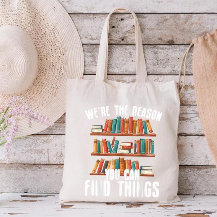 Librarian Reading Books Lover Library Canvas Tote Bag