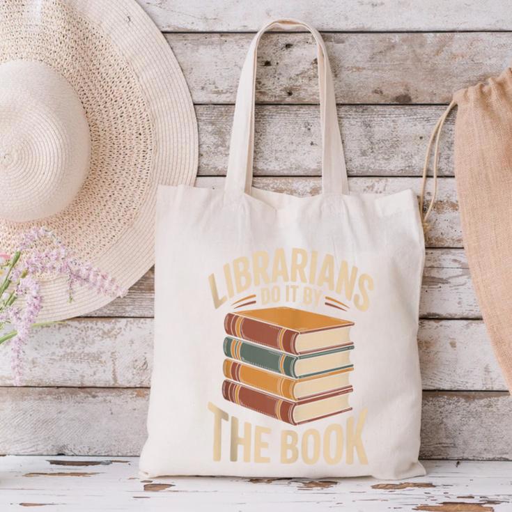 Librarians Do It By The Book Librarian Canvas Tote Bag Librarians Do It By The Book Librarian Canvas Tote Bag