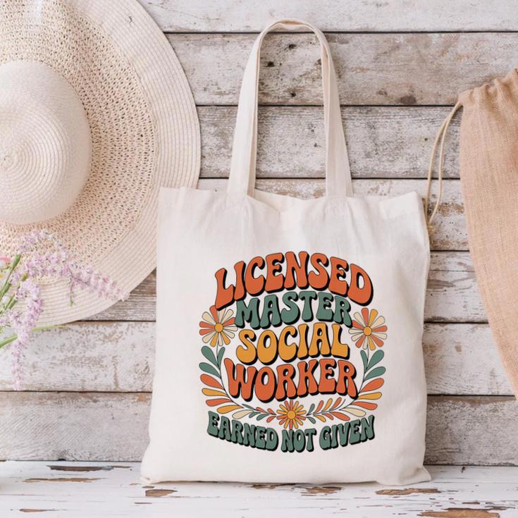 Licensed Social Worker Masters MSW LMSW Graduation 2026 Premium Tri-Blend Canvas Tote Bag