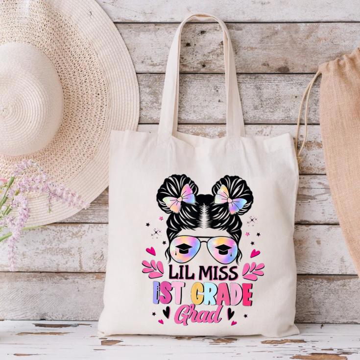 Lil Miss 1st Grade Grad Graduation Last Day Of 1st Grade Canvas Tote Bag