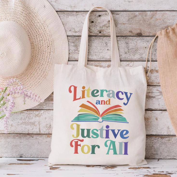 Literacy Justice For All Stop Book Banning Protect Librarian Canvas Tote Bag Literacy Justice For All Stop Book Banning Protect Librarian Canvas Tote Bag