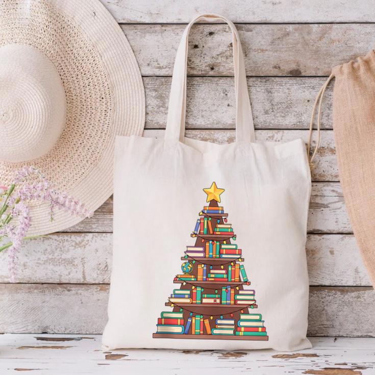 Literary Book Tree Bookish Shelf Art For Avid Readers Canvas Tote Bag Literary Book Tree Bookish Shelf Art For Avid Readers Canvas Tote Bag