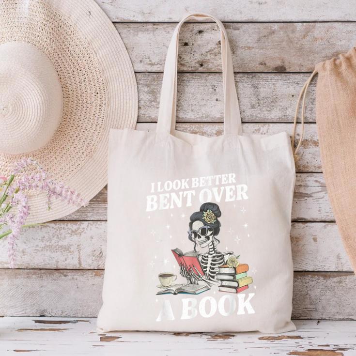 I Look Better Bent Over A Book Book Lover Canvas Tote Bag