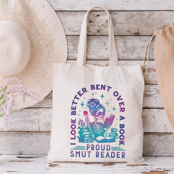 I Look Better Bent Over A Book Smut Reader Bookish Canvas Tote Bag