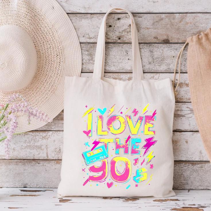 I Love The 90'S 90s Retro Nostalgia Premium Tri-Blend Canvas Tote Bag I Love The 90'S 90s Retro Nostalgia Premium Tri-Blend Canvas Tote Bag