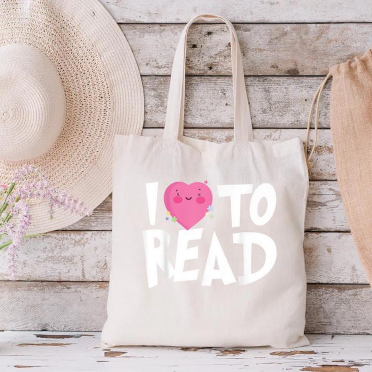I LOVE TO READ Reading Books Bookworm Library Day Novelty Canvas Tote Bag I LOVE TO READ Reading Books Bookworm Library Day Novelty Canvas Tote Bag
