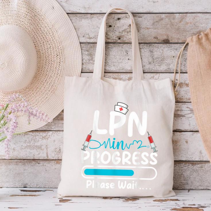 LPN In Progress Loading Future Nurse Graduation Lover Canvas Tote Bag