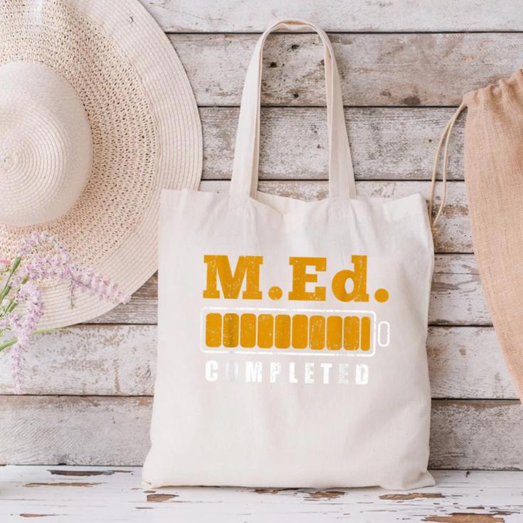 Master Graduation Completed Master Of Education Teacher Men Women Canvas Tote Bag
