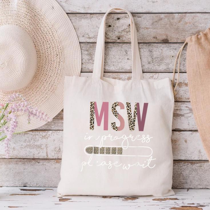 Master Social Worker MSW Graduation Social Work Student Canvas Tote Bag