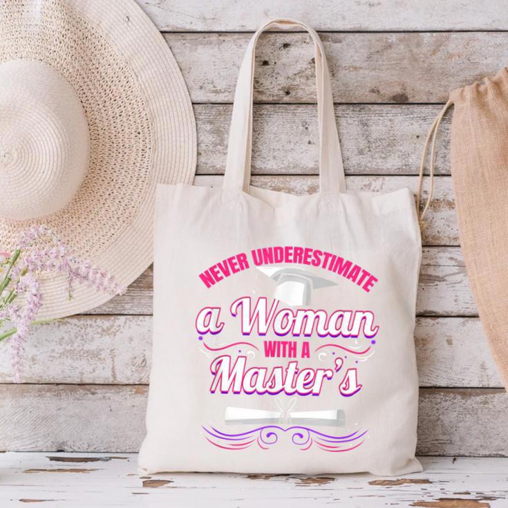Master University Degree Master Graduation Party Girl Canvas Tote Bag