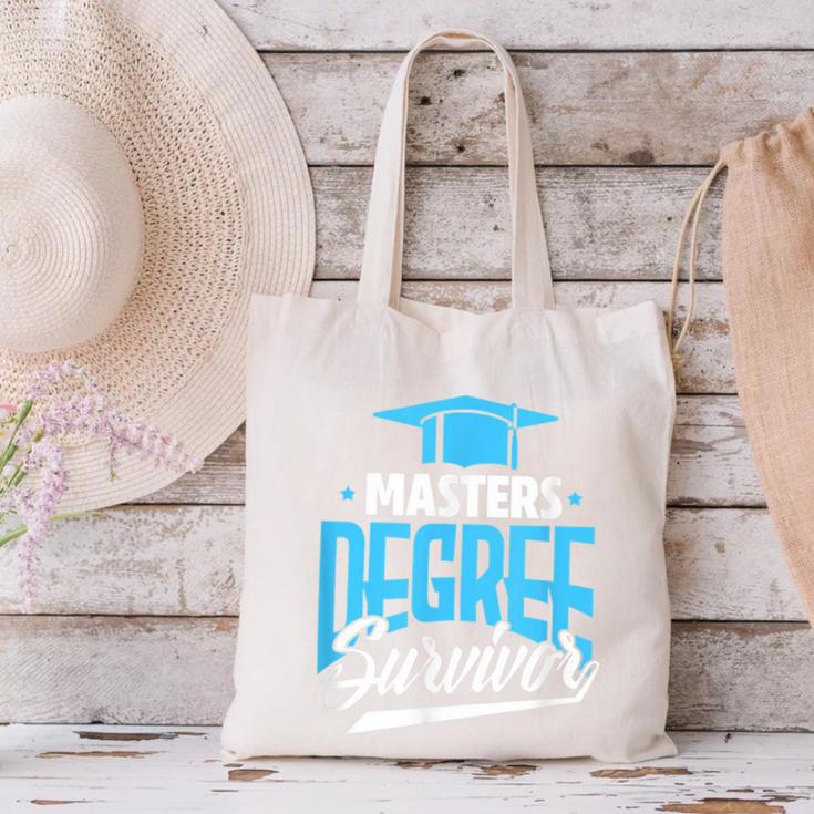 Master's Degree Graduation Masters Degree Survivor Canvas Tote Bag