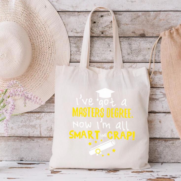 Masters Degree Graduation Men Women MSW MPH Premium Canvas Tote Bag
