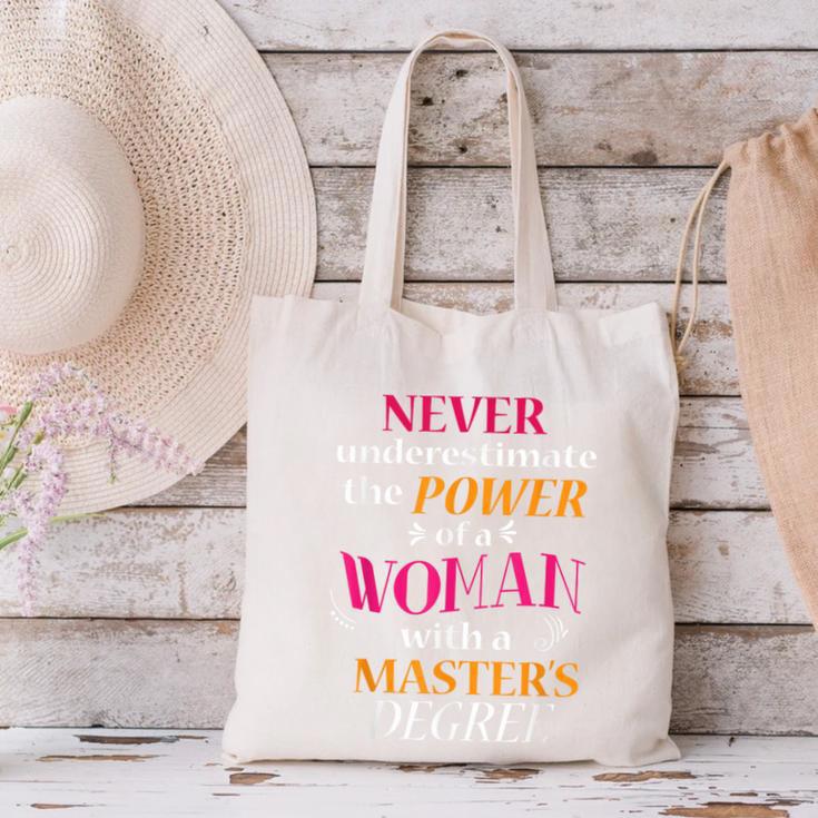 Masters Degree Graduation MPH Social Work Canvas Tote Bag