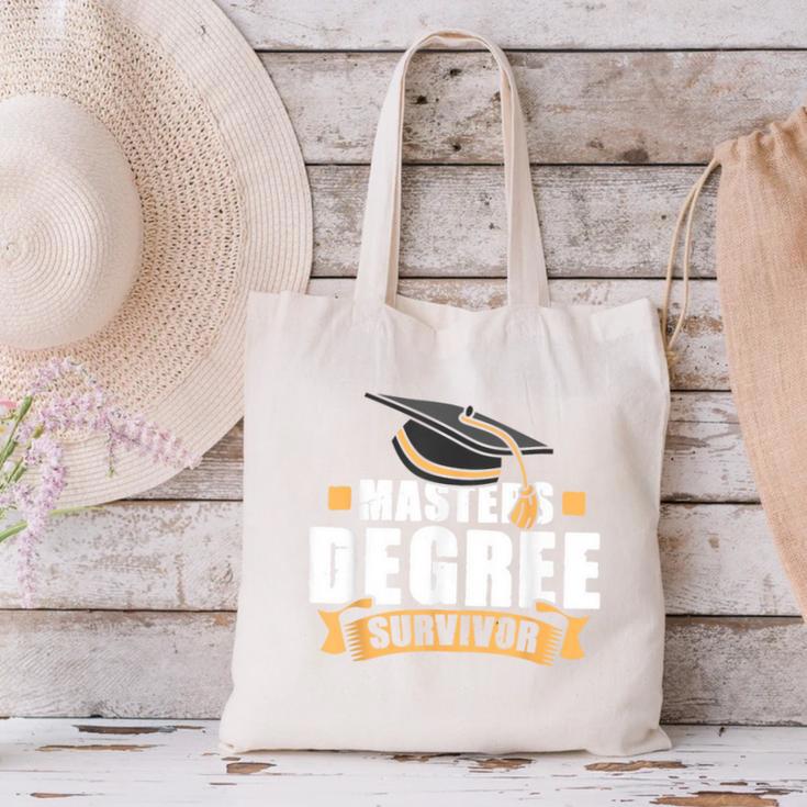 Masters Degree Survivor Graduation For MBA Graduate Canvas Tote Bag