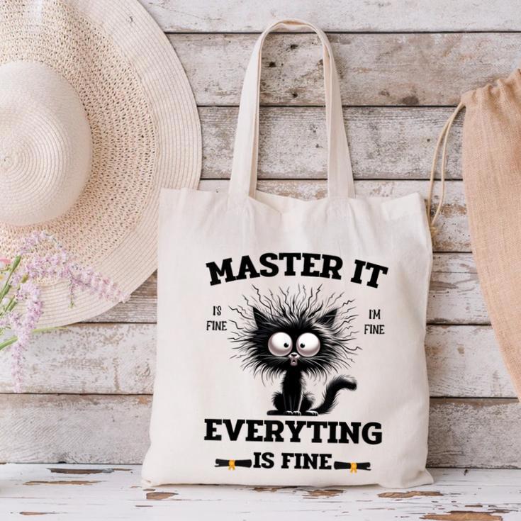 Masters Mastered It Graduate Master Degree Graduation Canvas Tote Bag