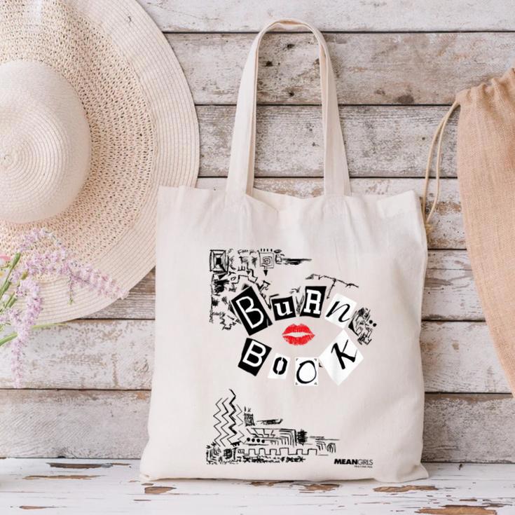 Mean Girls Burn Book Cover Art Canvas Tote Bag