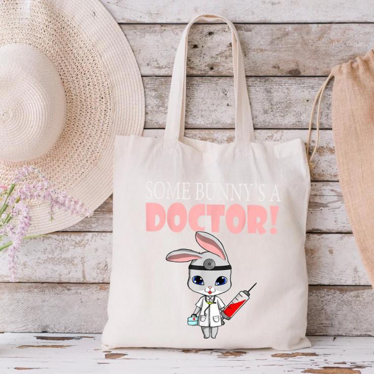 Med School Graduation Bunny Medical New Doctor Canvas Tote Bag
