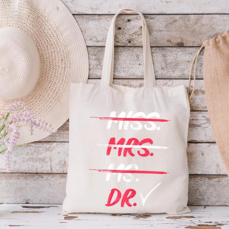 Miss Mrs Ms Dr Doctorate Graduation Canvas Tote Bag