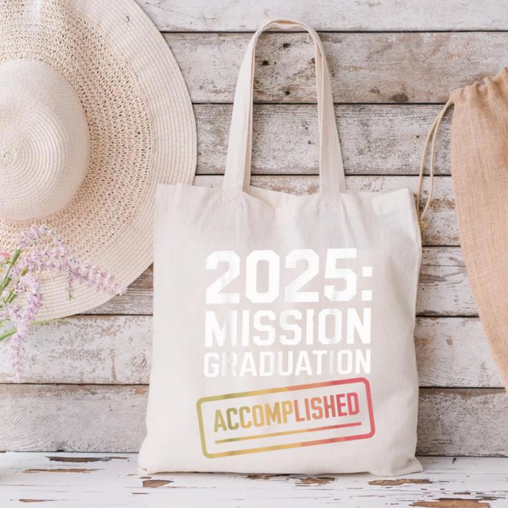 Mission Graduation Accomplished For Class Of 2025 Canvas Tote Bag