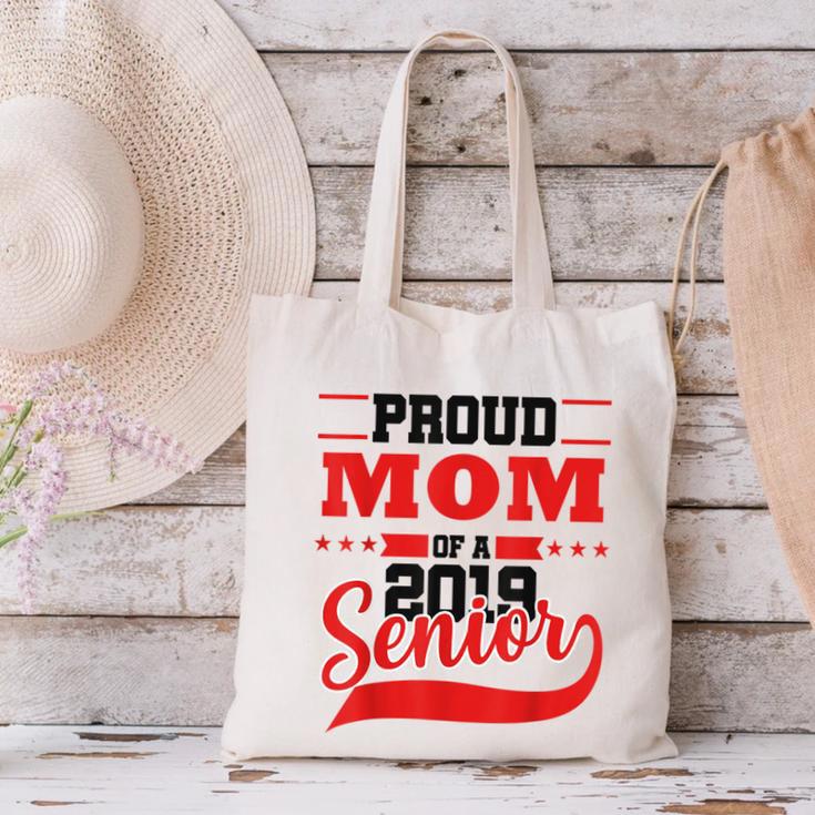 Mom Class Of 2019 Senior Graduation T-Shirt High School Canvas Tote Bag
