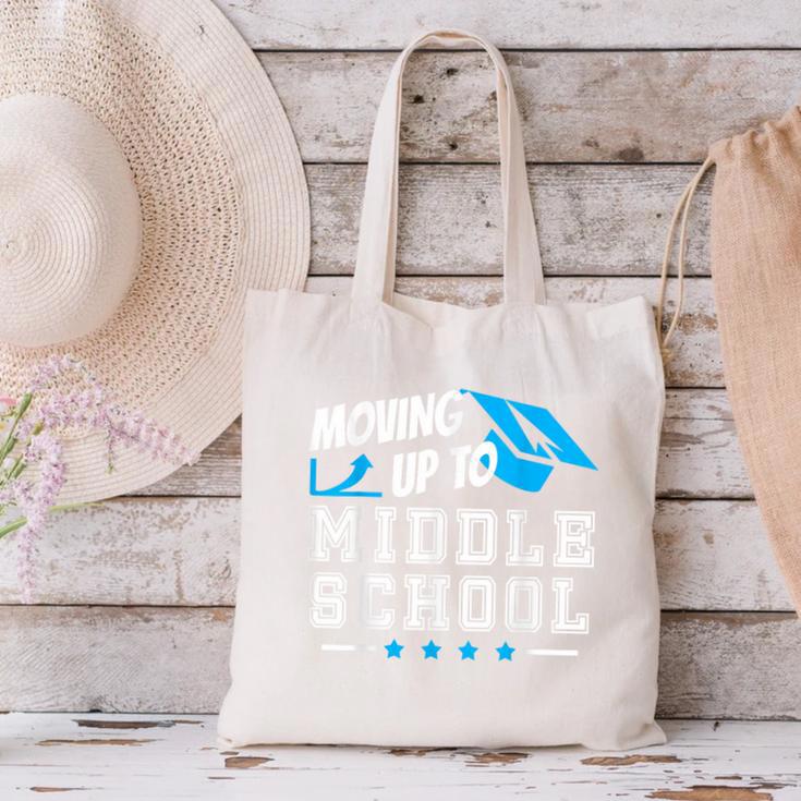 Moving Up To Middle School Graduation T-Shirt Canvas Tote Bag