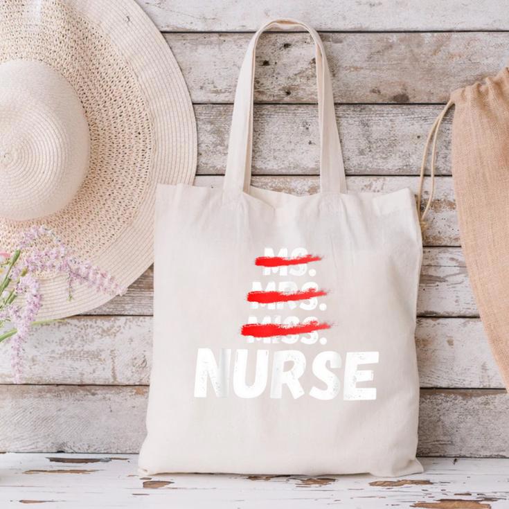MsMrs Miss NURSE Nursing Graduation Canvas Tote Bag